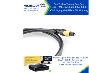 Dây Quang/Toslink HIMEDIA HOME TS603 - dài 3m, lõi 6.0, cao cấp