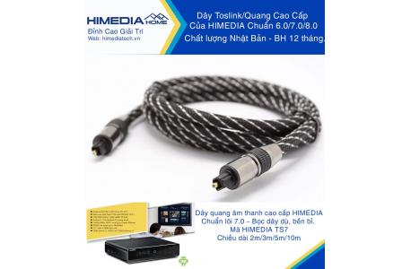 Dây Quang/Toslink HIMEDIA HOME TS702 - dài 2m, lõi 7.0, cao cấp