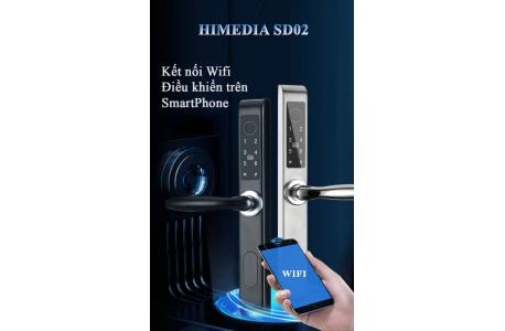 KHÓA VÂN TAY HIMEDIA SD2 - CỬA NHÔM XINGFA - HỖ TRỢ APP TUYA WIFI - 2021