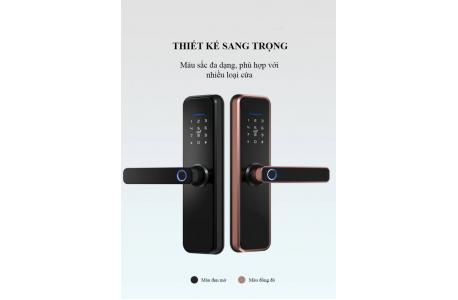 KHÓA CỬA VÂN TAY HIMEDIA X7 - TÍCH HỢP APP TUYA WIFI - 2021