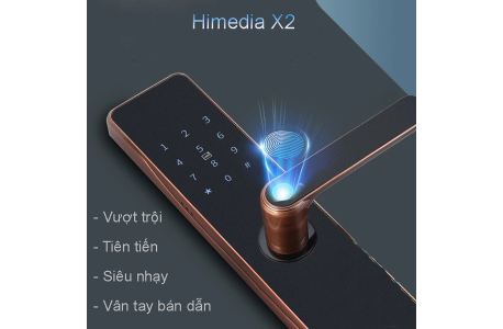 KHÓA VÂN TAY HIMEDIA X2 - 5 Chức Năng, Tích Hợp WIFI APP MỞ TỪ XA