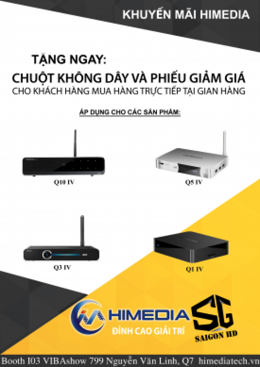 Chương trình Khuyến mại của HiMedia tại Triển lãm VIBA SHOW 2015 (07-09/05/2015)