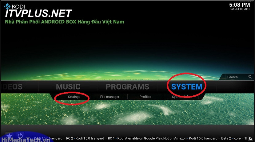 Huong dan cai dat Addon vao XBMC,   KODI-2