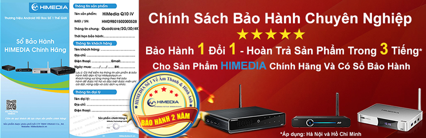 HIMEDIA áp dụng chính sách bảo hành chuyên nghiệp nhất hiện nay!